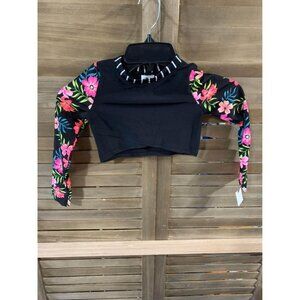 NWT Art Class Swim Rash Guard Summer Pool Beach Floral Boho Girls Size XS (4/5)